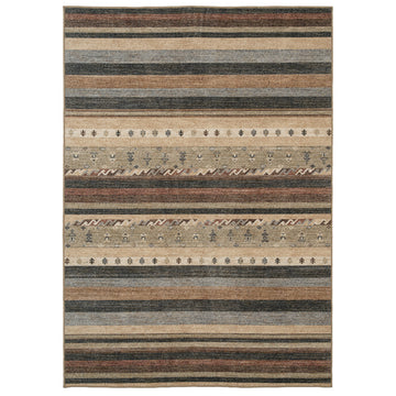Washable Multicolour Berber Rug - Metz