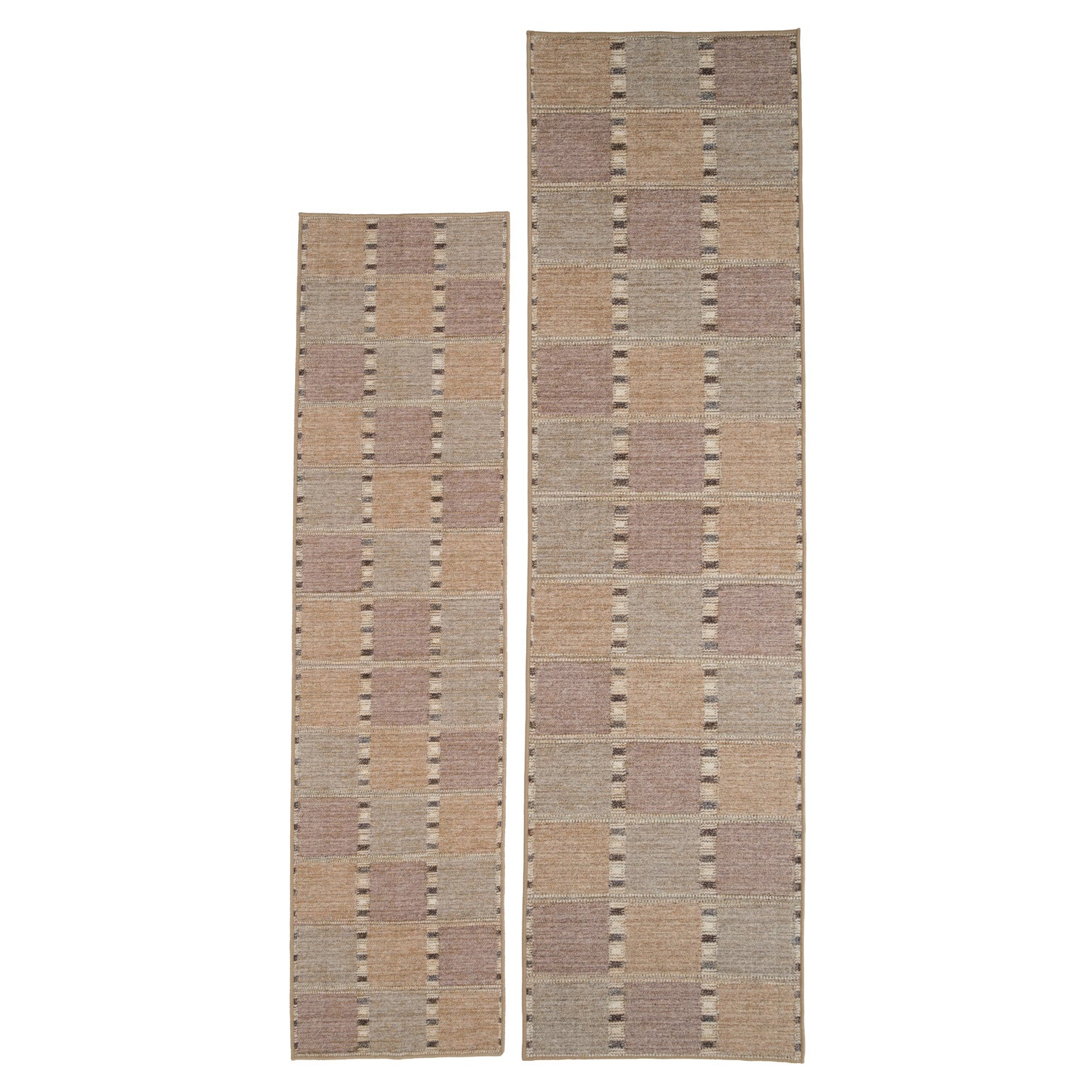 Washable Pastel Checkers Runner - Nyra