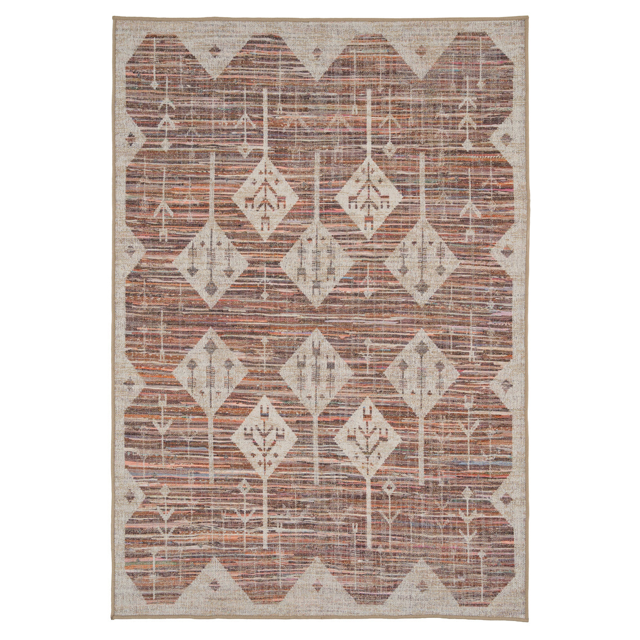 Washable Rustic Aztec Rug - Tor
