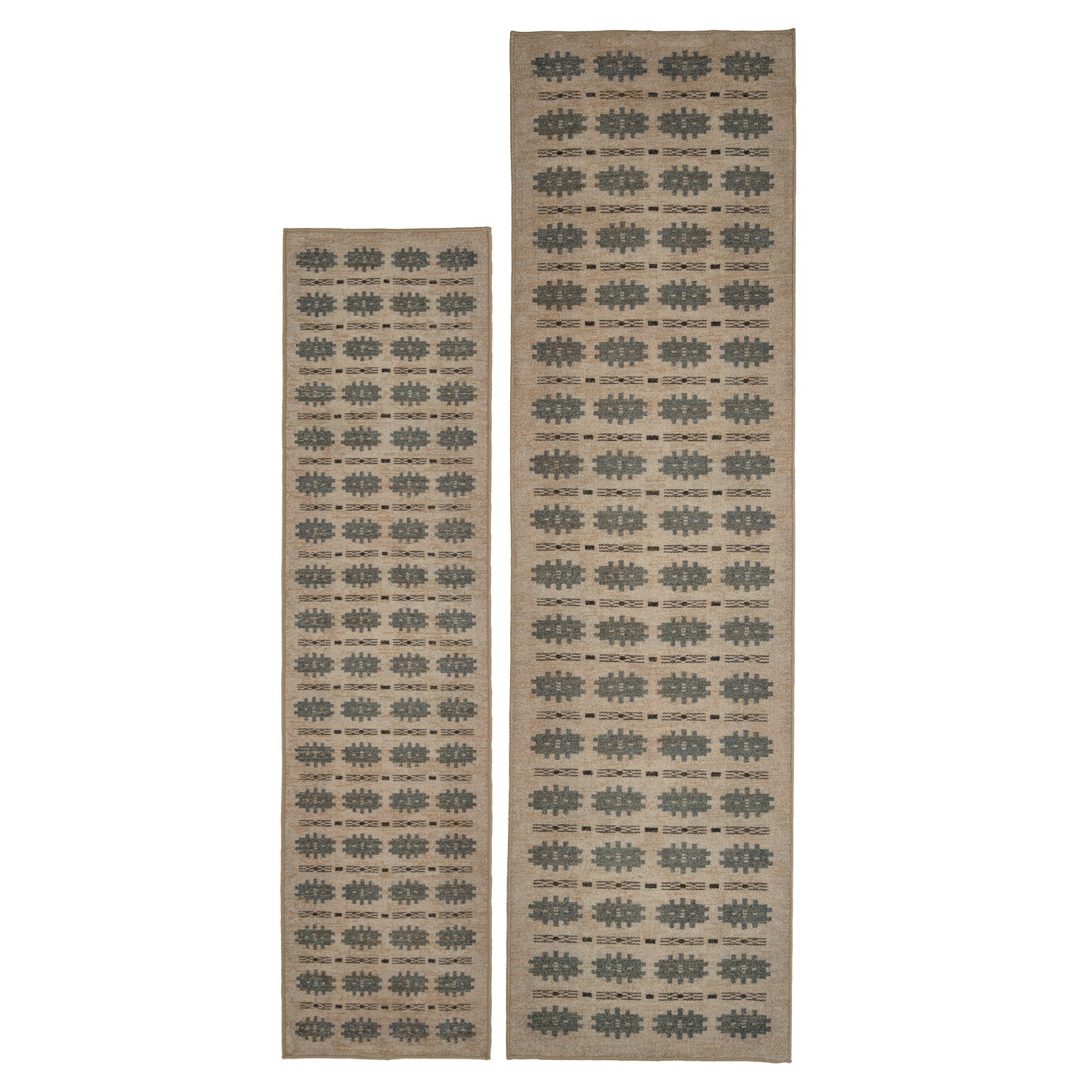 Washable Green Aztec Runner - Zev