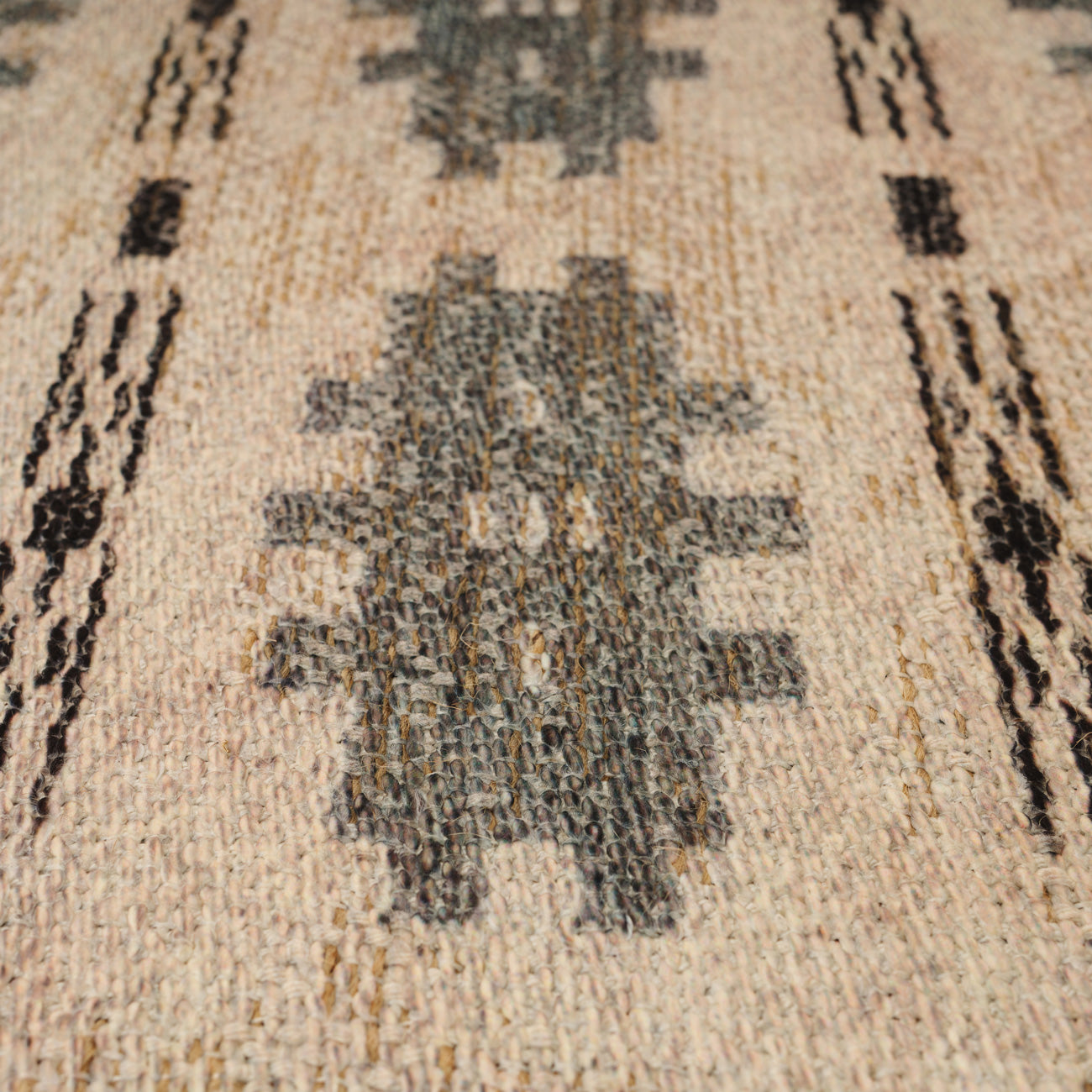 Washable Green Aztec Rug - Zev