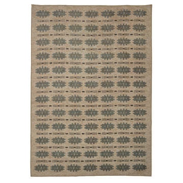 Washable Green Aztec Rug - Zev