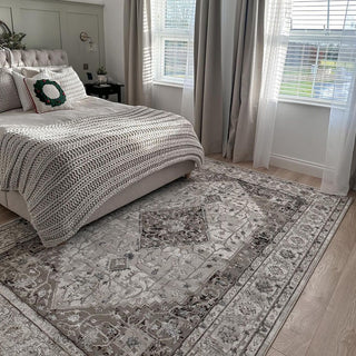 Cream Beige Medallion Rug - Artha
