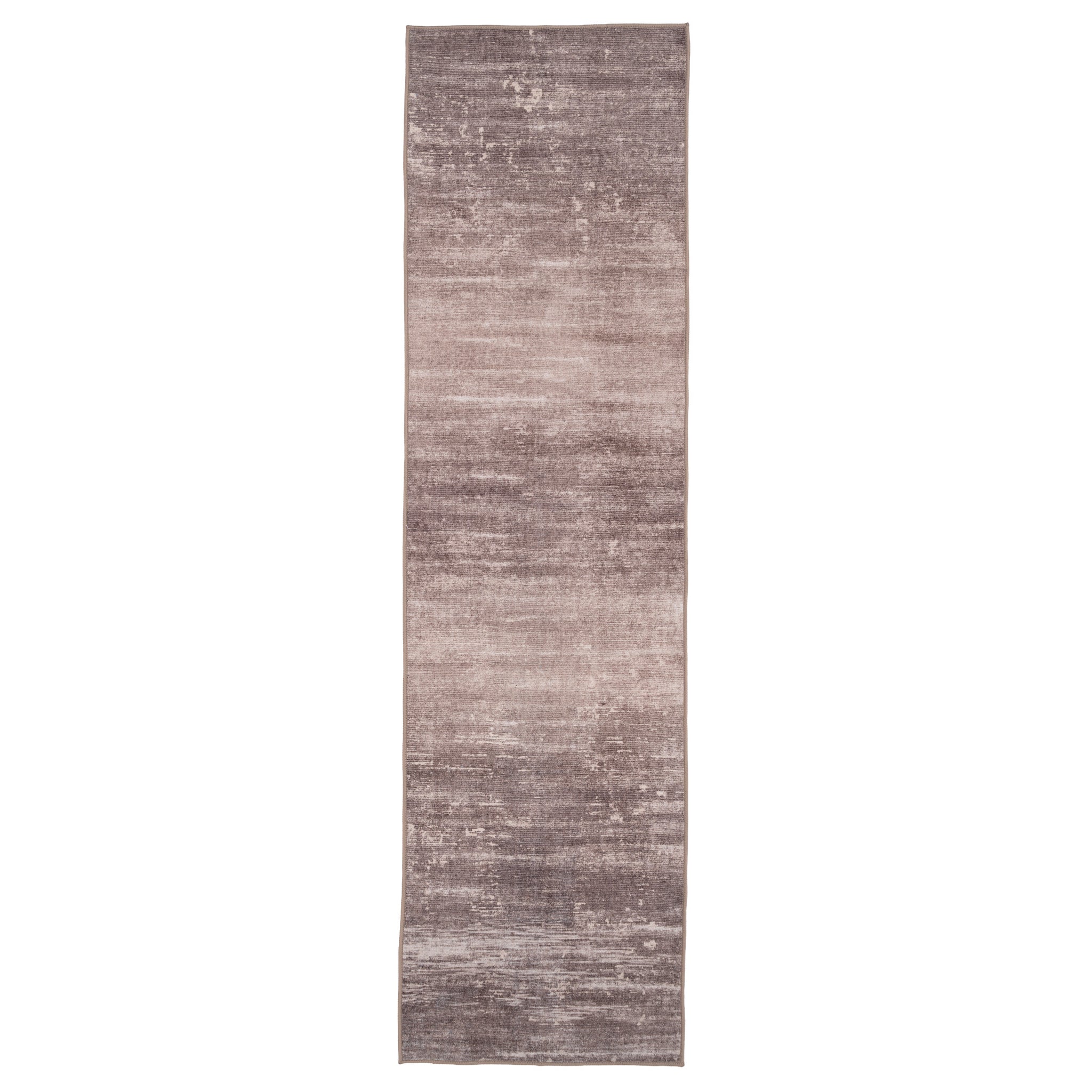 Soft Washable Muted Brown Beige Runner - Ryn