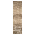 Soft Washable Mossy Brown Beige Runner - Ryn