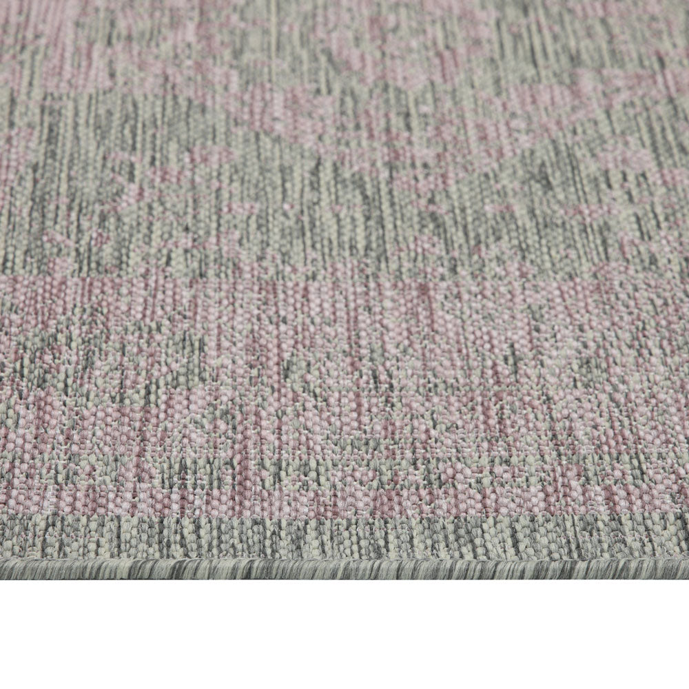 Vintage Pink Grey Area Rug - Soutil