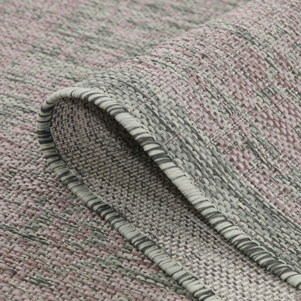 Pink Distressed Outdoor Rug - Soutil