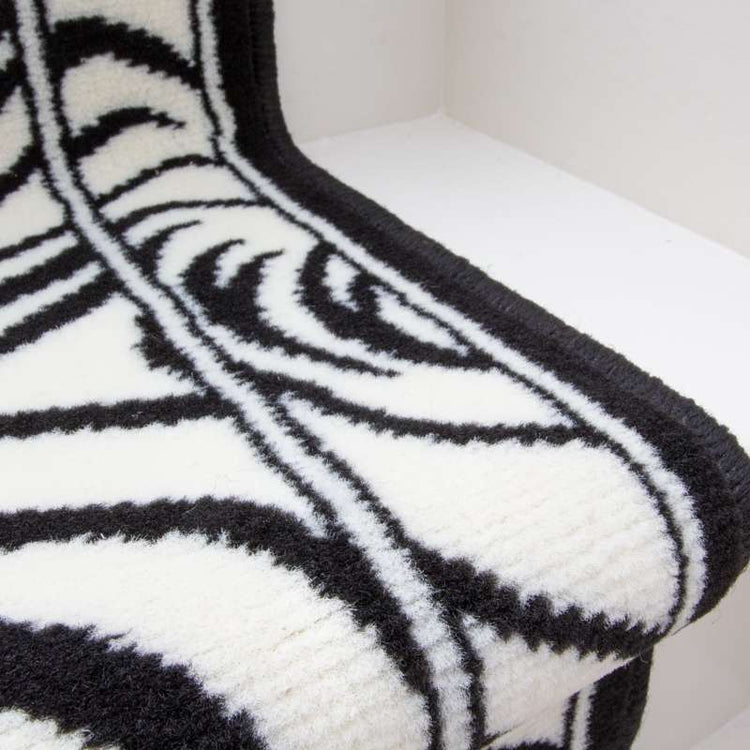Black White Animal Print Stair Carpet Runner - Cut to Measure