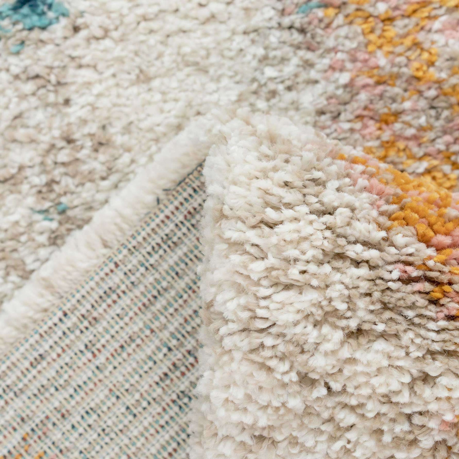 Super Soft Abstract Moroccan Shaggy Runner Rug