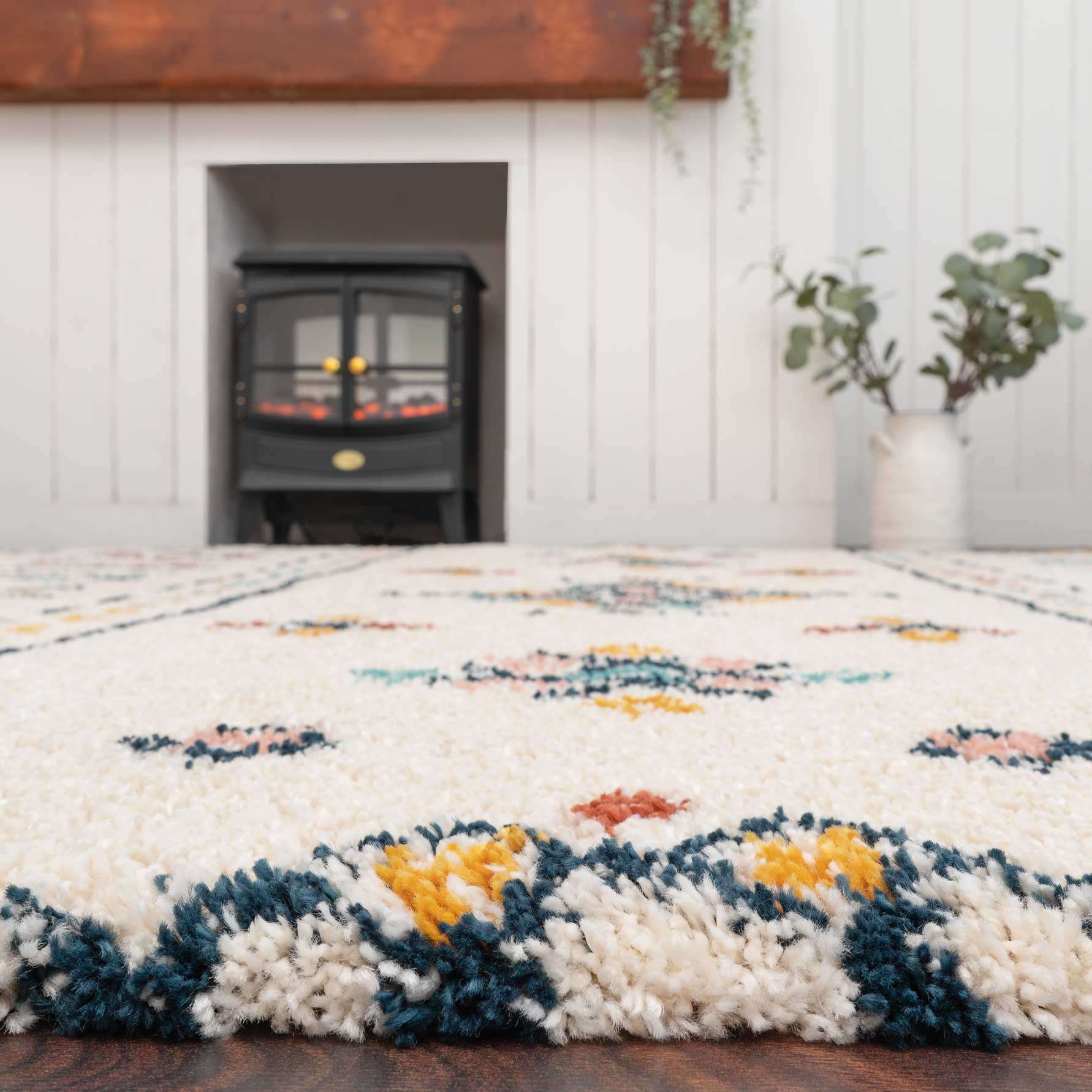 Super Soft Tribal Berber Shaggy Runner Rug