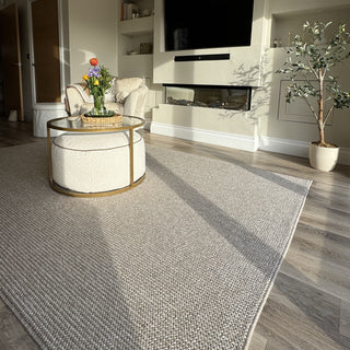 Beige Wool Style Rug - Tala