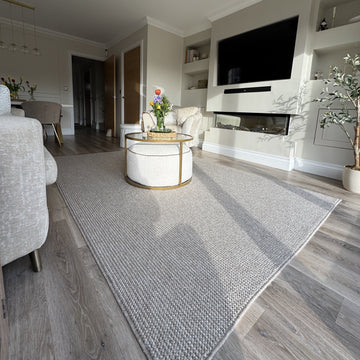 Beige Wool Style Rug - Tala