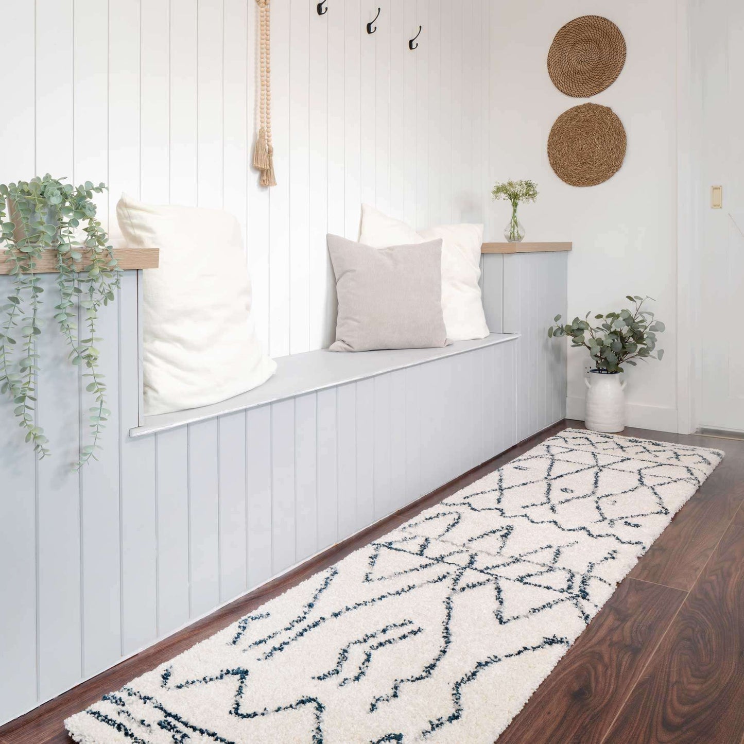 Super Soft Boho Moroccan Shaggy Rug - Bannon | Living Room Rugs ...