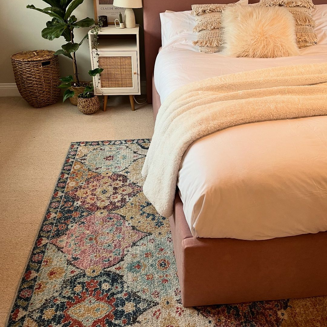 Soft Moroccan Colourful Living Room Area Rug - Atkin