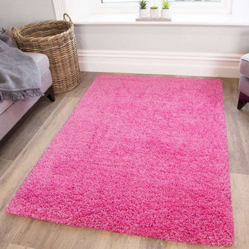 Barbie Pink Shaggy Rug