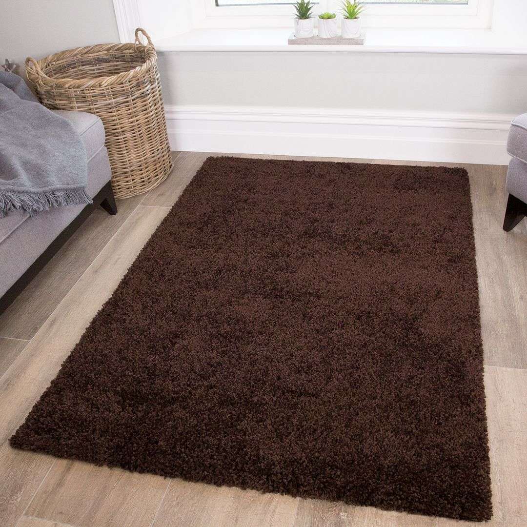 Brown Shaggy Rug