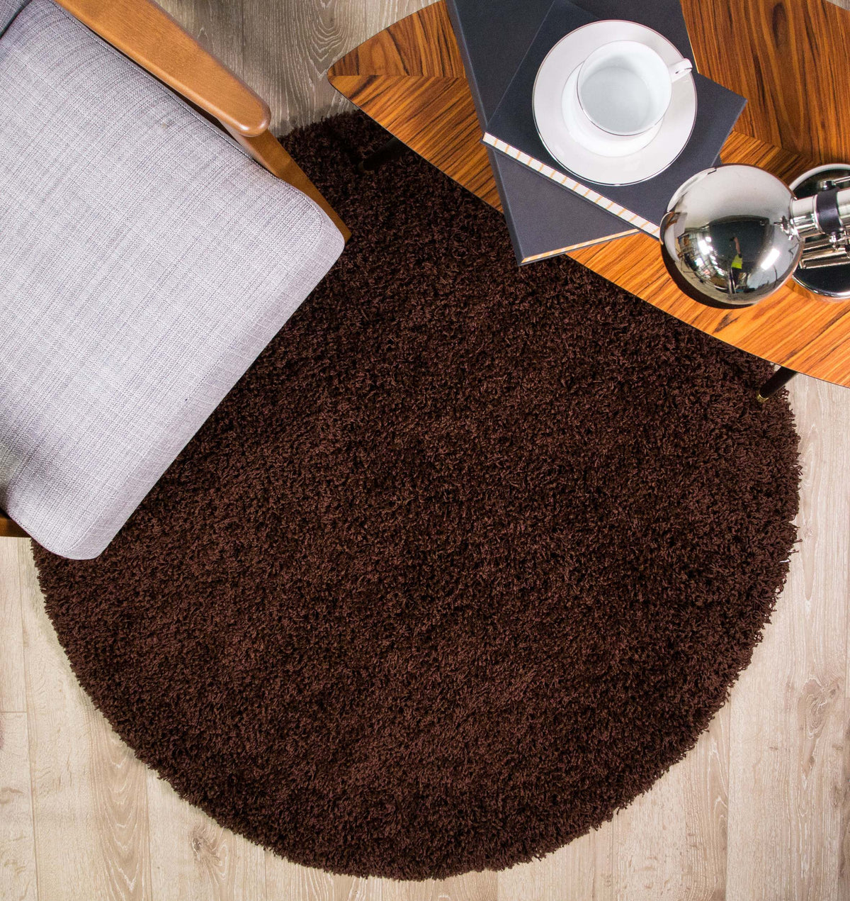 Brown Rag Rug Brown Shaggy Rug | Living Room Rugs | Kukoon Rugs Online