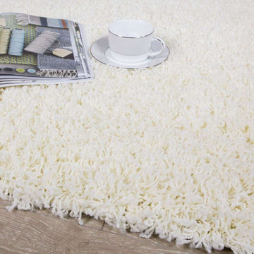 Cream Shaggy Rug