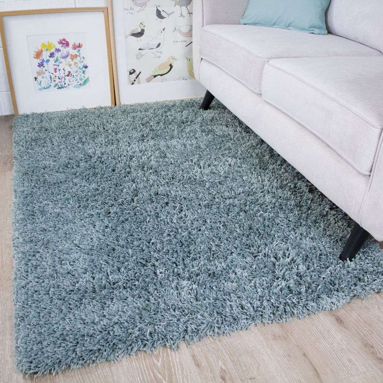 Duck Egg Shaggy Rug