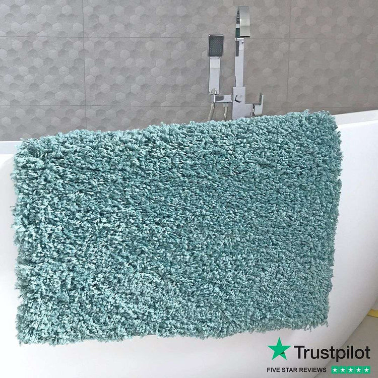 Duck Egg Shaggy Runner Rug