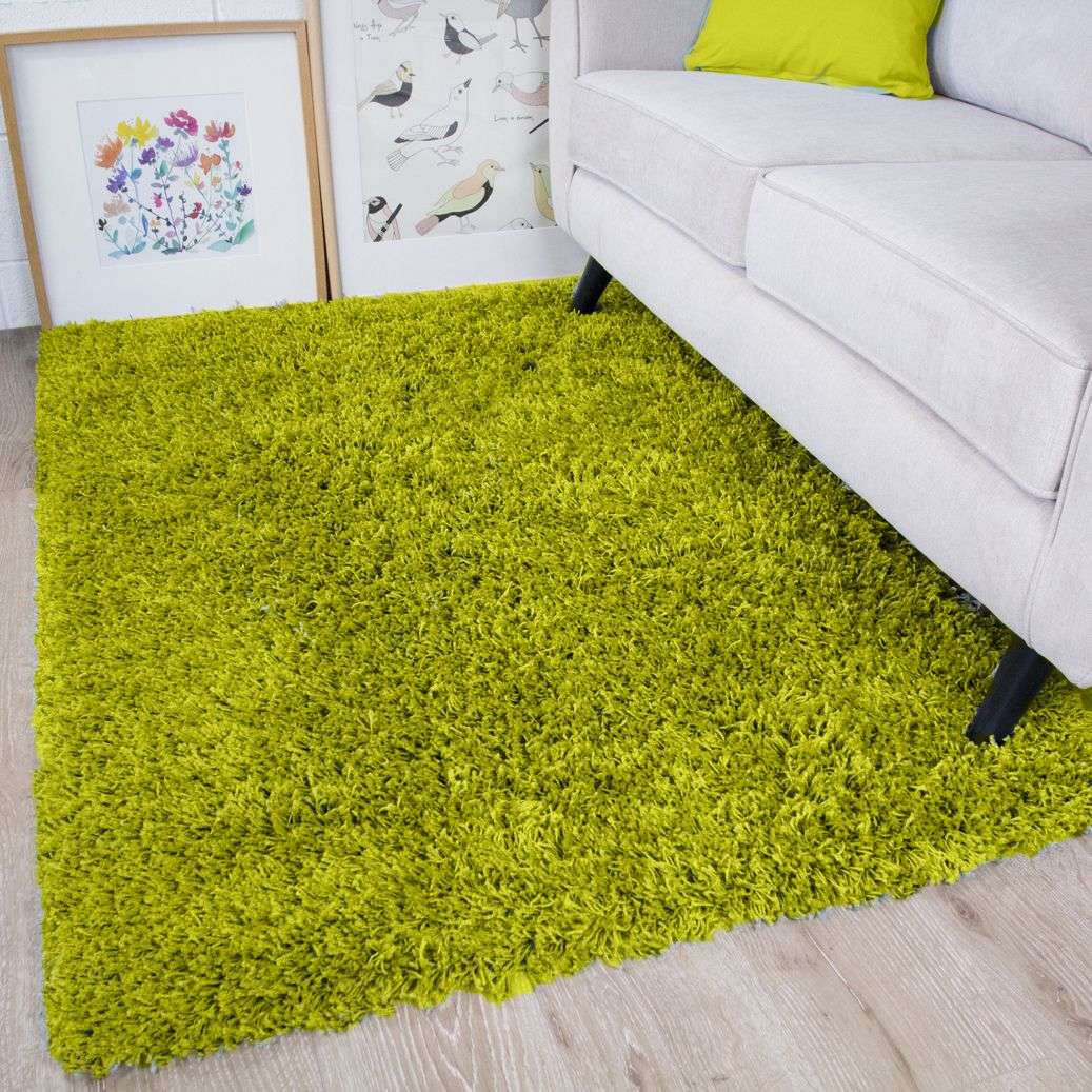 Fern Green Shaggy Rug Living Room Rugs Kukoon Rugs Online fern-green-shaggy-rug-living-room-rugs-kukoon-rugs-online