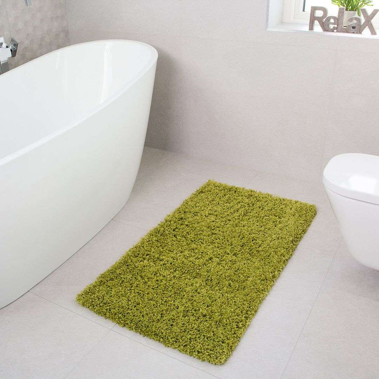 Fern Green Shaggy Rug -Vancouver