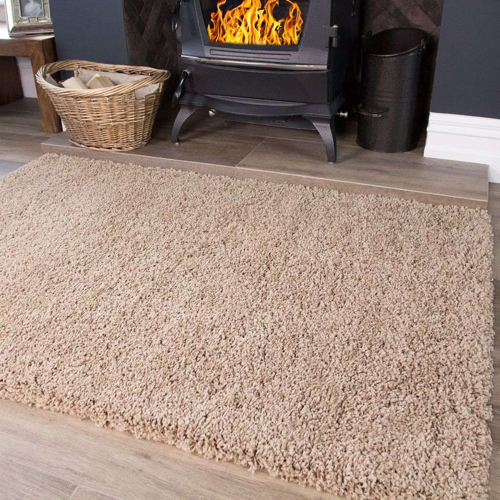Oatmeal Shaggy Rug | Living Room Rugs | Kukoon Rugs Online