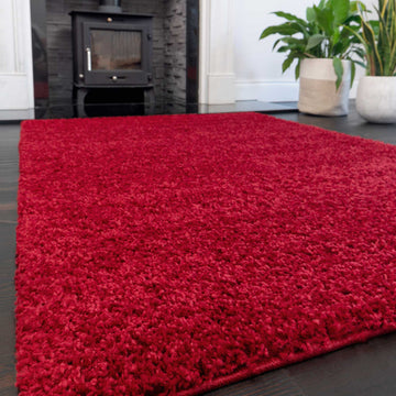Wine Shaggy Rug- Vancouver