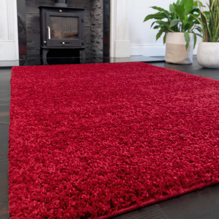 Wine Shaggy Rug- Vancouver
