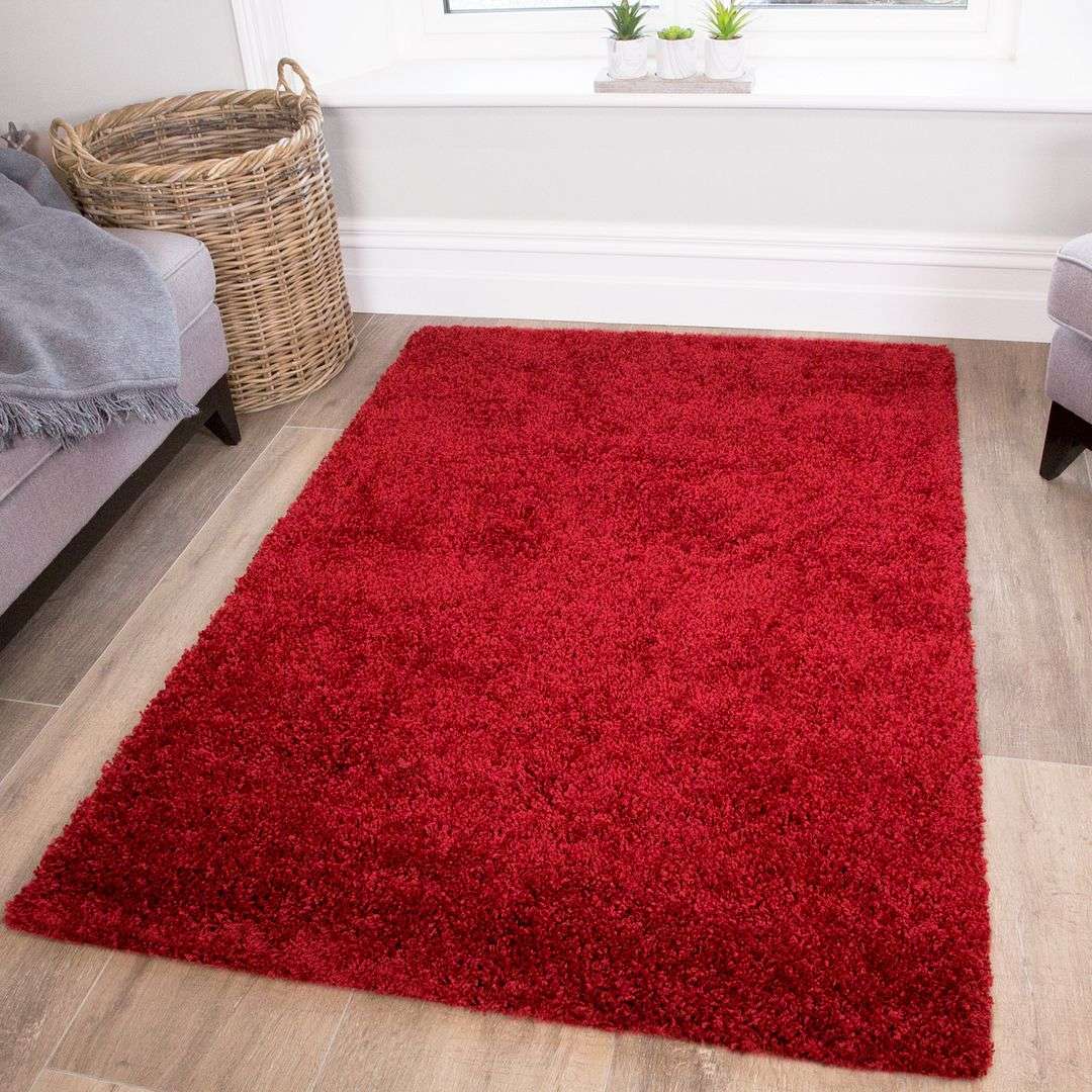 Wine Shaggy Rug- Vancouver