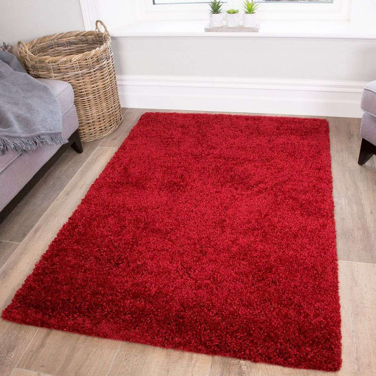 Wine Shaggy Rug- Vancouver