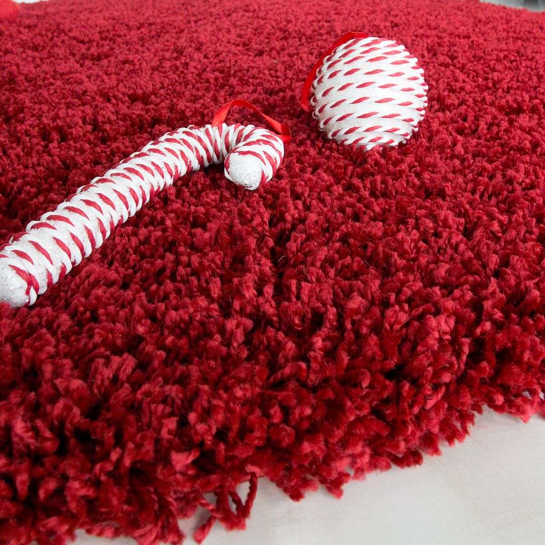 Wine Shaggy Rug- Vancouver