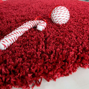 Wine Shaggy Rug- Vancouver