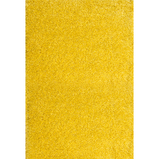 Yellow Shaggy Rug