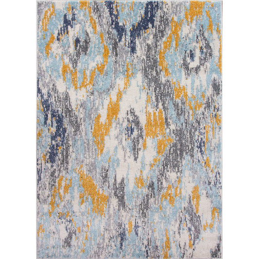 Ochre Grey Boho Rug