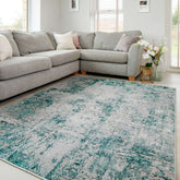 Modern Navy Textured Living Room Rug - Med | Living Room Rugs | Kukoon ...