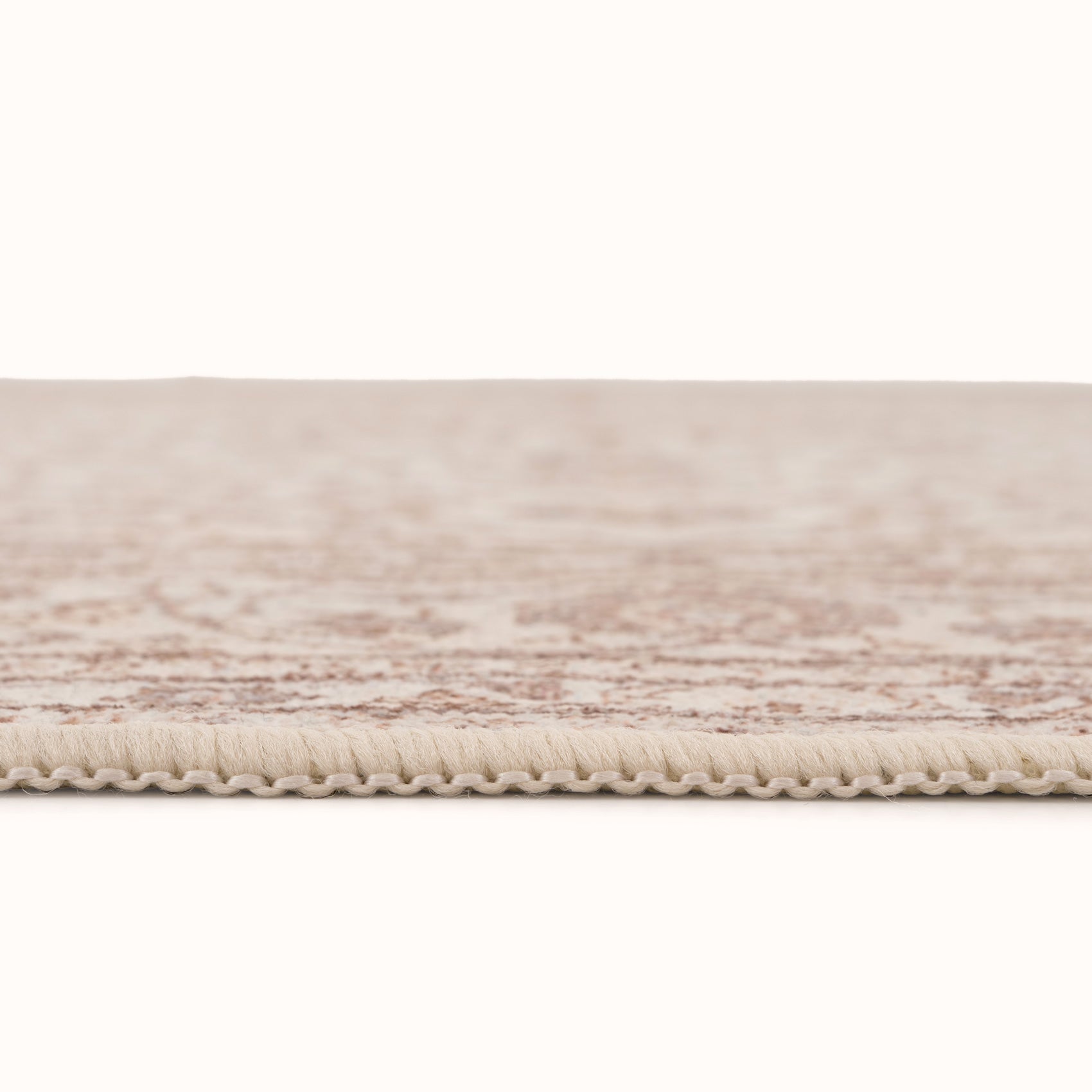 Soft Washable Cream Vintage Rug - Adeline