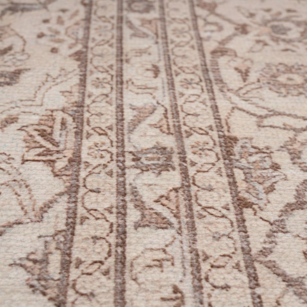 Soft Washable Cream Vintage Rug - Adeline