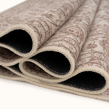 Soft Washable Cream Vintage Runner - Adeline