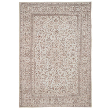 Soft Washable Cream Vintage Rug - Adeline