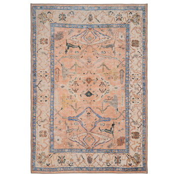 Soft Washable Multicolour Vintage Rug - Amelia