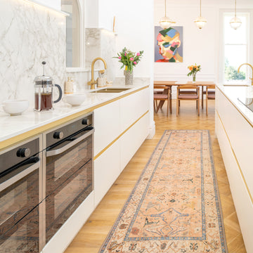 Soft Washable Vintage Multicolour Runner - Amelia