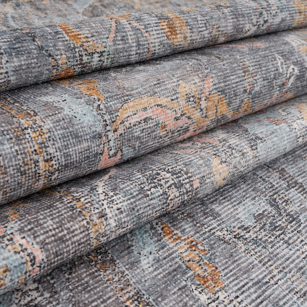 Soft Washable Blue Doormat - Clara