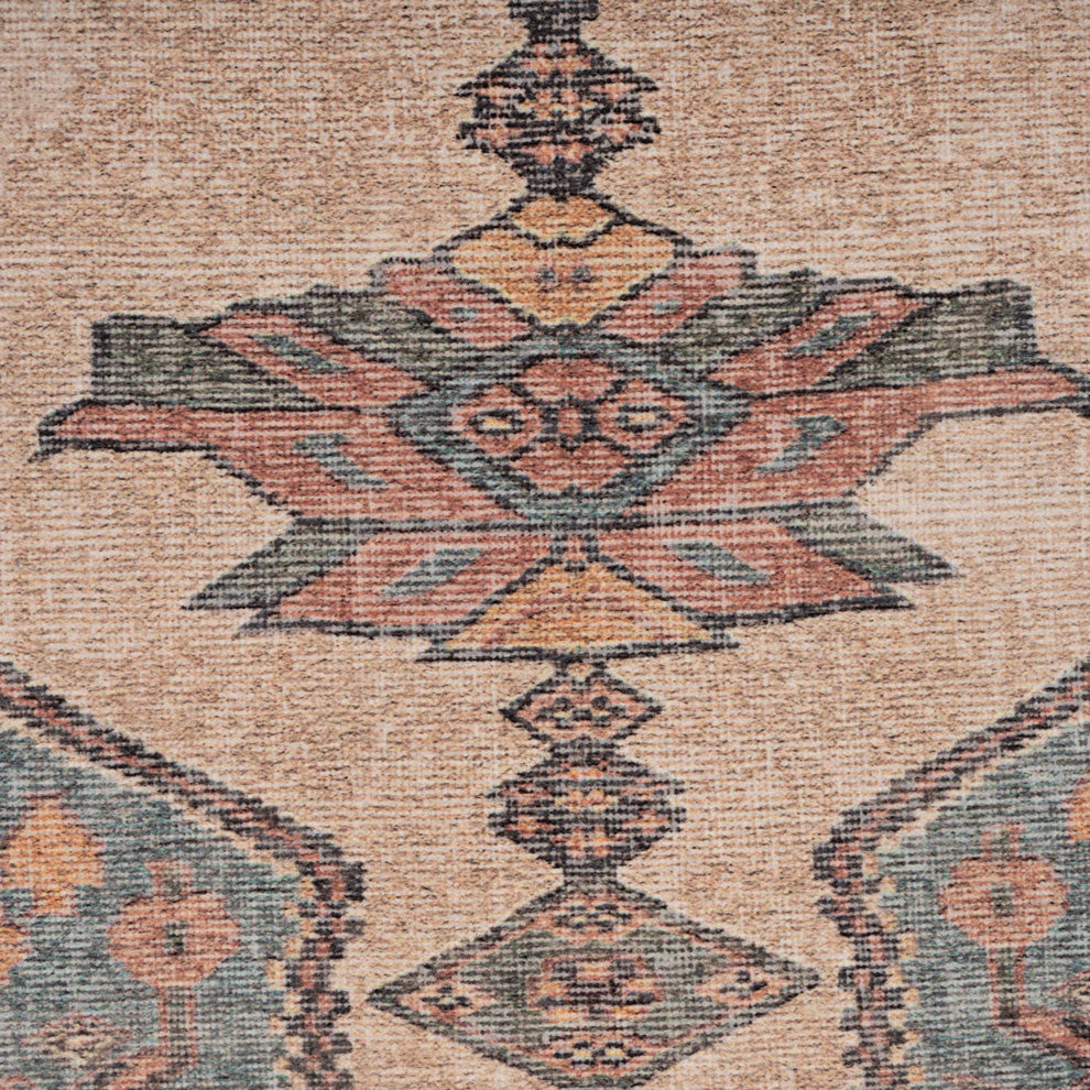 Soft Washable Multicolour Moroccan Rug - Coralie