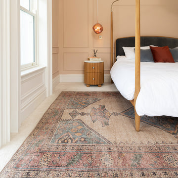 Soft Washable Multicolour Moroccan Rug - Coralie