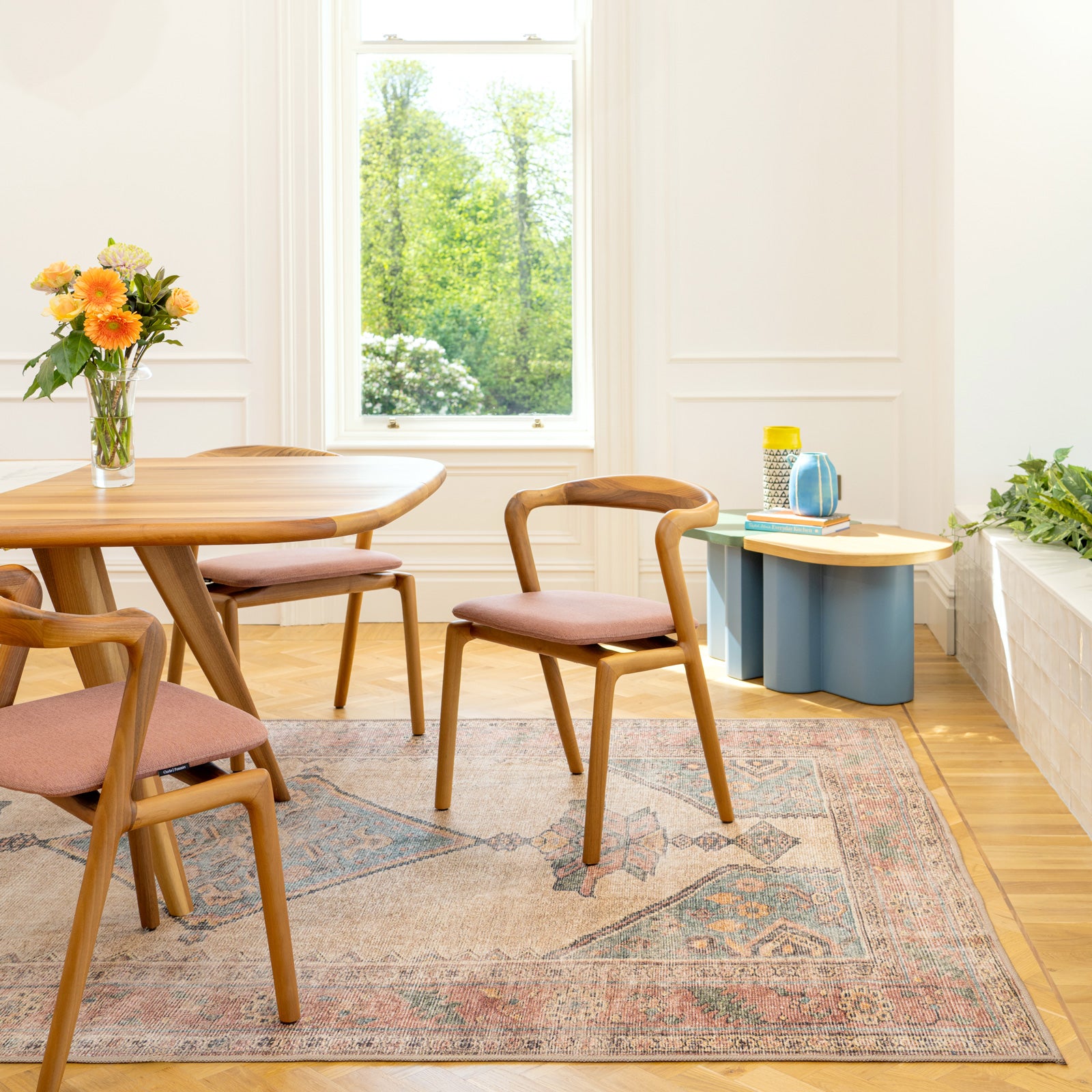 Soft Washable Multicolour Moroccan Rug - Coralie