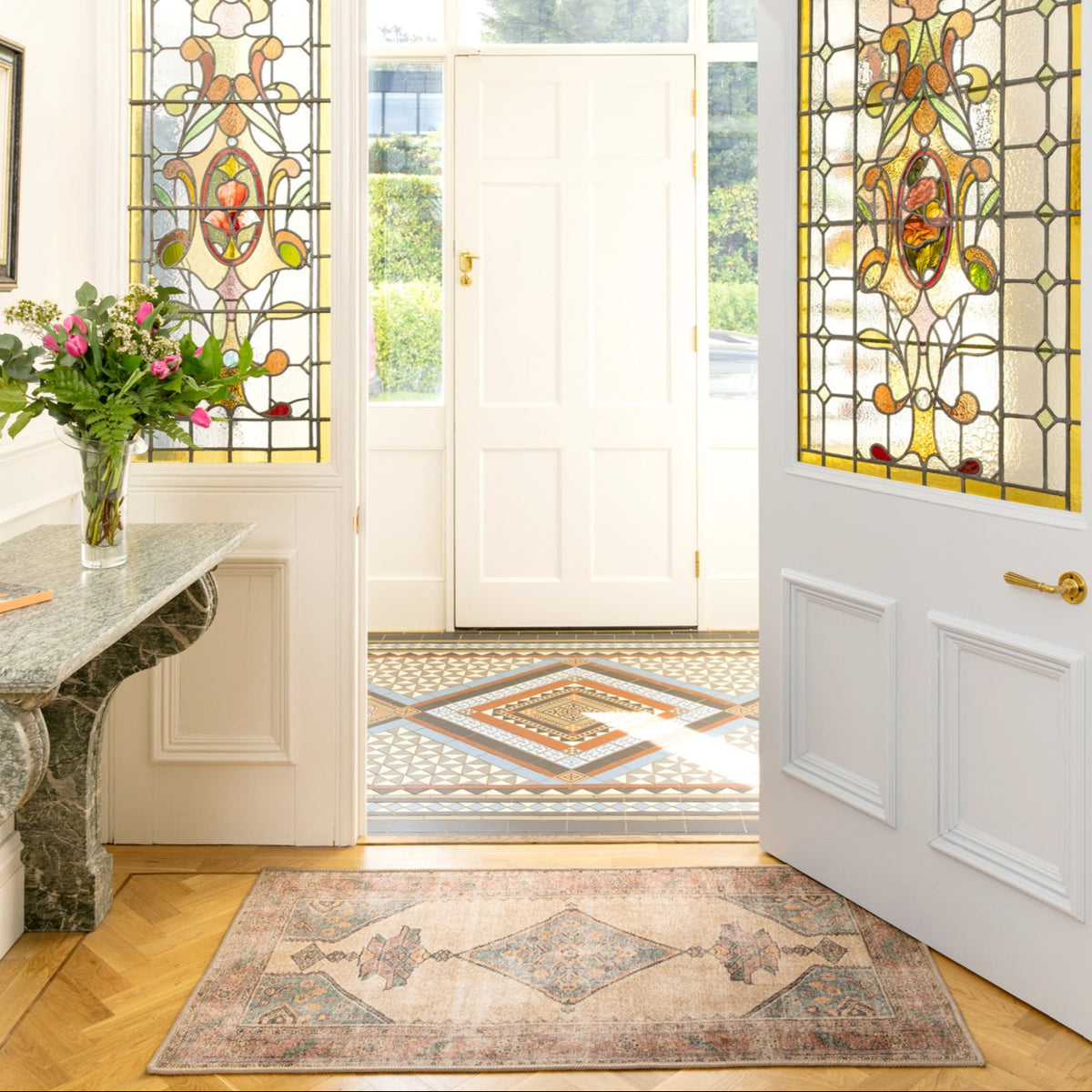 Soft Washable Moroccan Doormat - Coralie