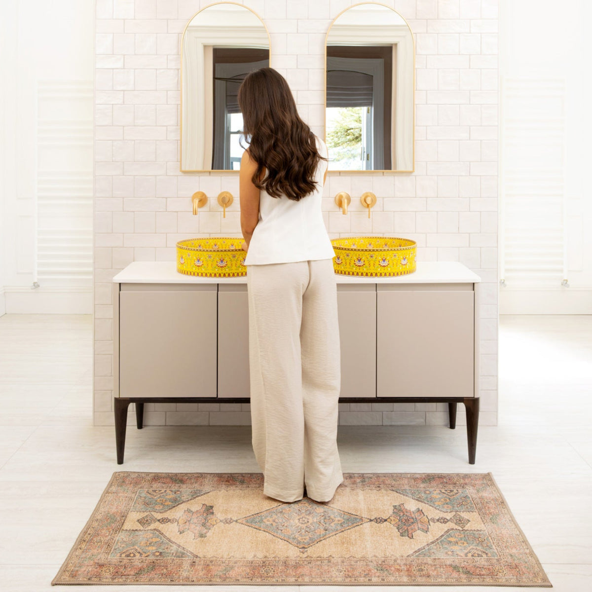 Soft Washable Moroccan Doormat - Coralie