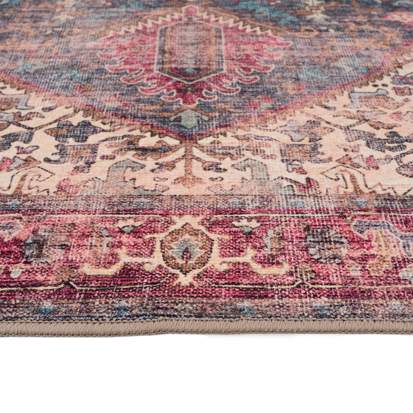 Soft Washable Multicolour Runner - Delphine