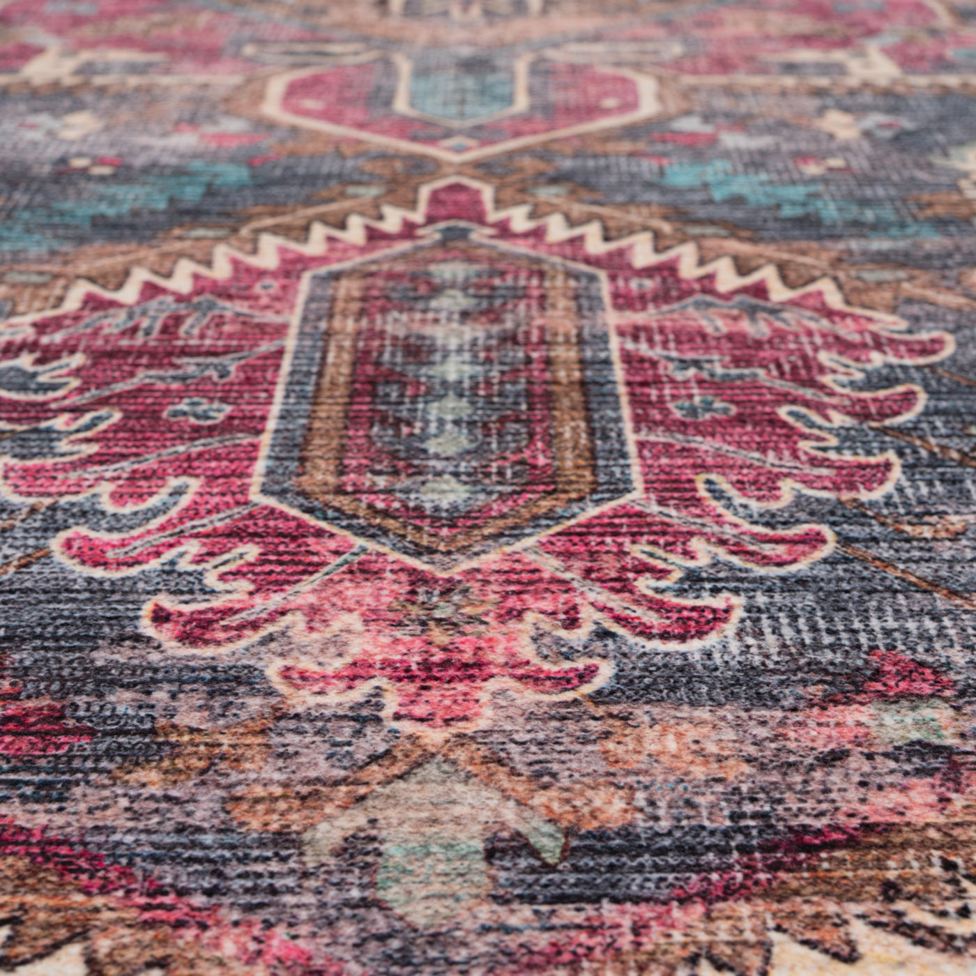 Soft Washable Multicolour Runner - Delphine